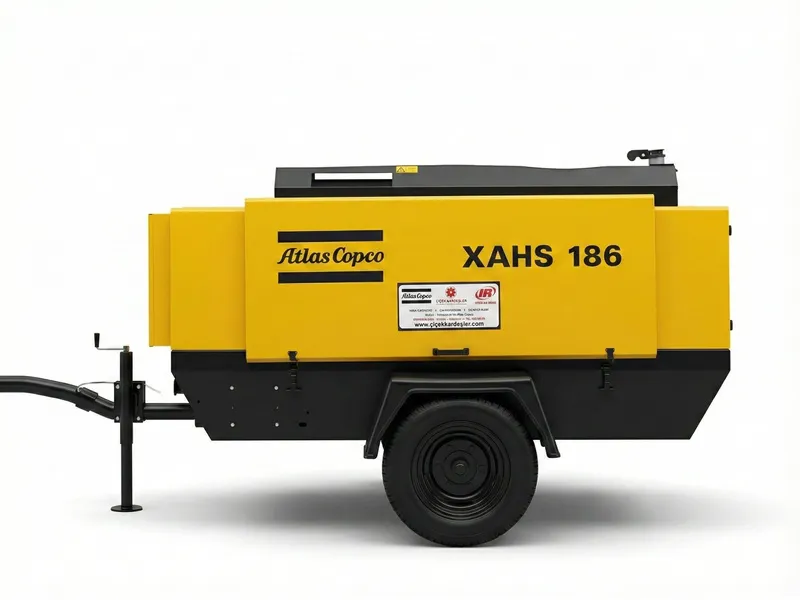 Atlas Copco XAHS 186 Seyyar Kompresör — 2. el dizel seyyar kompresör, İstanbul