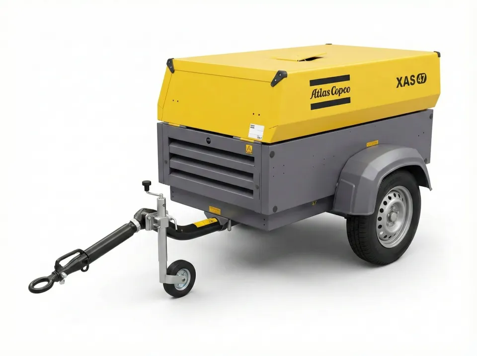 Atlas Copco XAS 47 Seyyar Kompresör — 2. el dizel seyyar kompresör, İstanbul