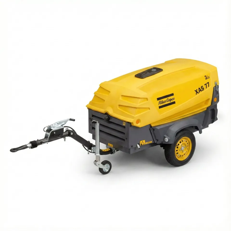 Atlas Copco XAS 77 Seyyar Kompresör — 2. el dizel seyyar kompresör, İstanbul