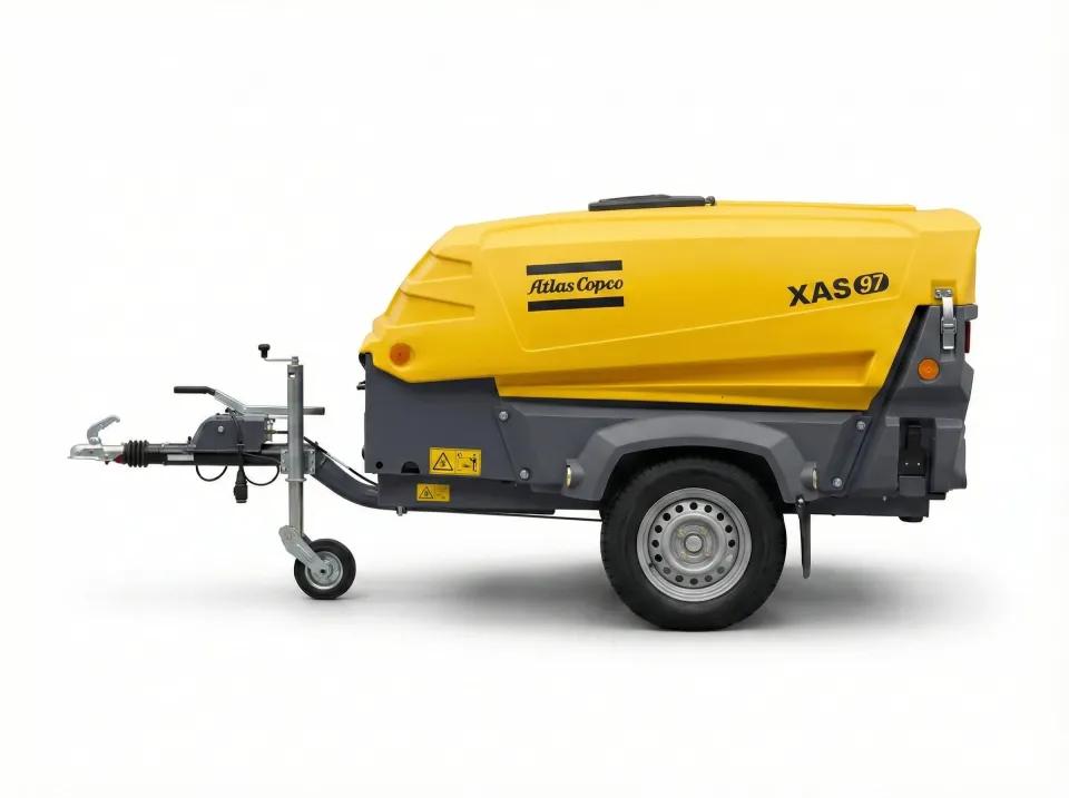 Atlas Copco XAS 97 Seyyar Kompresör — 2. el dizel seyyar kompresör, İstanbul