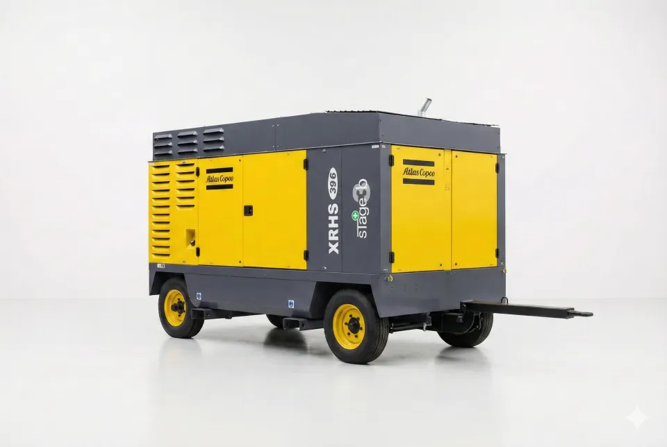 Atlas Copco XRHS 396 Portable Compressor — diesel portable compressor Atlas Copco XRHS 396 Portable Compressor — used diesel portable compressor, İstanbul